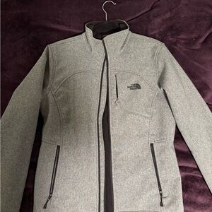 The North Face Heather Gray Softshell Jacket